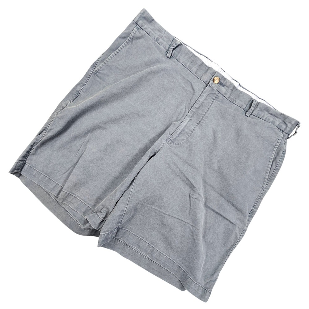 Peter Millar Shorts Mens 38 Blue Pima Cotton Stretch Chino Flat Front Summer